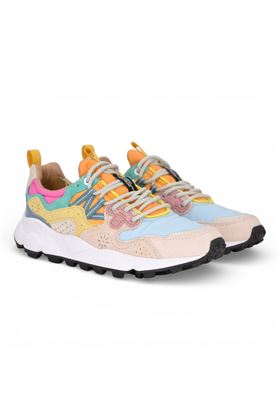 Sneaker donna Flower Mountain in camoscio e tessuto multicolore. FLOWER MOUNTAIN | YAMANO3W-1I25